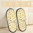 thumbnail image 2 of Balery Cute Yellow Duck Pantuflas de Casa de Felpa Silenciosas con Diseño Estampado, Zapatillas Cómodas Antideslizantes de Algodón para Interior-Large, 2 of 8
