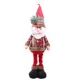 thumbnail image 1 of AMERTEER Christmas Retro Snowflake Plaid Retractable Doll Decoration Ornaments, 1 of 8