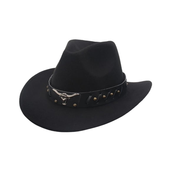 Sombrero de vaquero occidental Yuyangstore para adultos negro