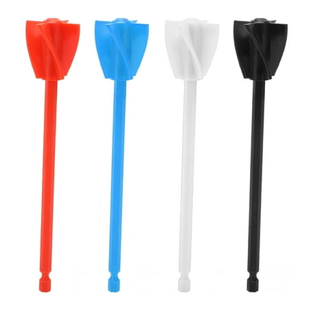 

Resin Mixer Paddles Paint Mixer Drill Attachment 5 Blades 4Pcs For Ceramic Glazes Black Red White Blue Black Red White Blue