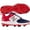 Red|White|Blue, variant on New Balance Women's Fresh Foam Velo V3 Molded Fastpitch Softball Cleat Navy/White Medium 6