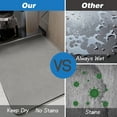 thumbnail image 3 of Okaka Dish Drying Mat Coffee Mat Quick Dry Hide Stain Absorbent for Kitchen Counter, Drying Mat Rubber Backed for Coffee Machine Dish Rack Gray 16x 24, 3 of 7