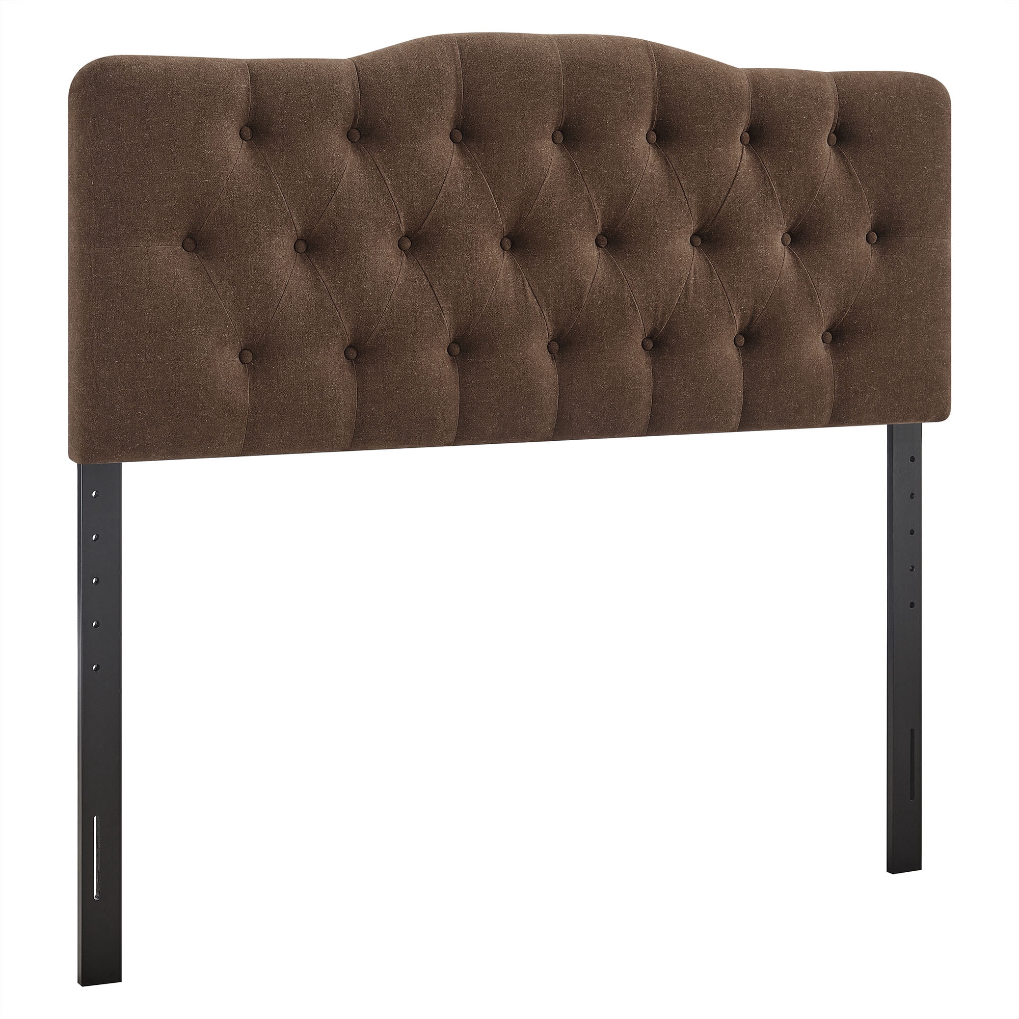 Annabel Premium Linen Blend Queen Headboard in Cocoa