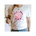 thumbnail image 1 of Short Sleeve Summer Crew neck Top Women's T-Shirt, Roses T-Shirt, Cute Rose Shirt, Mother's Day Gift, Flower T-Shirt Present, Unique Birthday Gift, Funny T-Shirt, Flower Tee Comfortable Cotton For Mo, 1 of 6