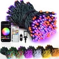 thumbnail image 1 of Cadena de luces EEW, 33 m, 300 LED RGB, regulables, resistentes al agua, 1 of 8