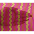 thumbnail image 4 of oneOone Viscose Chiffon Fuschia Pink Fabric Stripes Dress Material Fabric Print Fabric By The Yard 42 Inch Wide-8Y9, 4 of 4