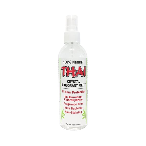 Thai Deodorant Stone Thai Crystal Mist Deodorant Pump, 8 Oz