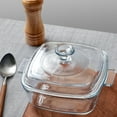 thumbnail image 5 of Small Glass Casserole Dish with Lid Oven Safe Square Casserole Dish Microwave Glass Bowl With Lid Microwavable Cookware, 5 of 6
