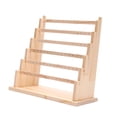 thumbnail image 3 of Earrings Stand Rack Wooden Shelf Bangle Holder for Showcase Tabletop Bedroom 34x20x36cm Full Flat, 3 of 8