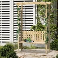 thumbnail image 4 of GVN Patio Bench Weatherproof Outdoor Bench,Outdoor Garden Bench Arch Pergola with Natural Fir Wood Build, Protective Varnish, 4 of 10