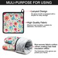 thumbnail image 7 of Pioneer Flower Kitchen Oven Mitt and Pot Holder Sets 4 Pcs for Baking, Cooking and Grilling, Heat Resistant Up To 392 °F, 7 of 7