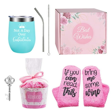 

Women Stainless Steel Birthday Gift Double Wall Bottle Opener Wine Tumbler Set