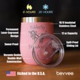 thumbnail image 4 of Bevvee Insulated Wine Tumbler 12 oz Udderly Fabulous Gifts for Wine Lovers Tumblers, 4 of 4