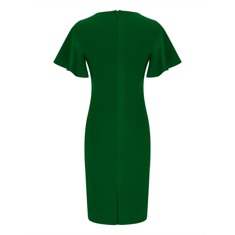 forest green pencil dress Forest Green 3/4 Sleeve Sweetheart Neckline Bodycon Wiggle Pencil Dres –  Pretty Kitty Fashion