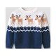 thumbnail image 2 of Suéter casual para niños Algodón Patrón de ciervo Estilo navideño Traje de vacaciones cálido, 2 of 7