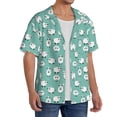thumbnail image 2 of Gukieu Cute Sheeps Print Men's Short-sleeved Shirts, Button-down Pocket Shirts, T-shirts, Beach Vacation Travel Summer Clothing-X-Large, 2 of 5