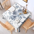 thumbnail image 5 of 60x60 Inch Waterproof Square Tablecloth, Thickened Polyester Table Cover for Dining & Parties, Floral Print, 5 of 6