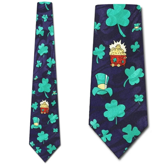 Pot of gold (Navy) Necktie Mens Tie