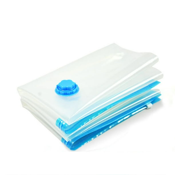 Yuarrent Bolsa de vacío para el hogar, Bolsa de Almacenamiento de Ropa con válvula, borde transparente, organizador comprimido plegable, Almacenamiento y organización del hogar No.01