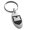 Silver, variant on Stainless Steel Castle Protection Coat of Arms Shield Engraved Small Oval Charm Keychain Keyring
