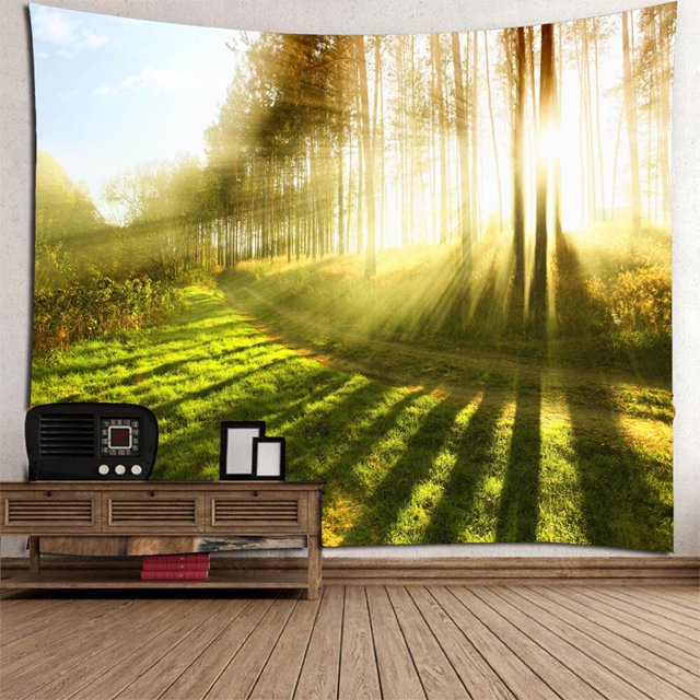 Toalla de Playa Impermeable Poliéster 3D Soledad Manta Colgante De Pared Tapiz 3D