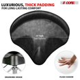 thumbnail image 4 of 5Core Drum Throne Padded Guitar Stool Backrest Drummer Seat for Adults And Kids BLACK, 4 of 11