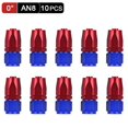 thumbnail image 1 of 10pcs Black AN6 8 10 Straight 45 90 Degree Oil Fuel Swivel Hose Oil Hose End Adapter Kit~0996, 1 of 1