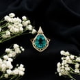 thumbnail image 6 of Rosec Jewels Lab Grown Emerald Vintage Engagement Ring with Diamond (2.5 Carat, AAAA Quality Certified) - Statement Ring, 18K Yellow Gold, US 5.00, 6 of 7