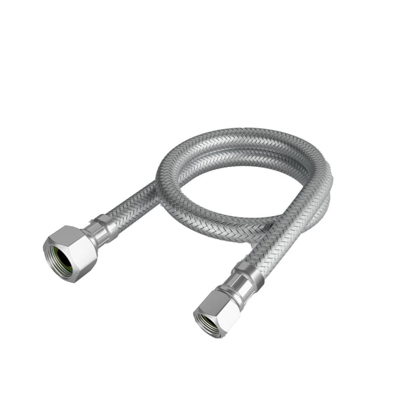 Jones Stephens S04203 Lead Law Compliant 3/8X1/2X20 Odxfip Stainless Steel Faucet Connector