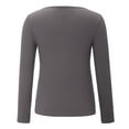 thumbnail image 4 of Vedolay Womens Long Sleeve T Shirts New Casual Sweatshirt for Women A,S, 4 of 4
