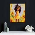thumbnail image 4 of JEUXUS Little Girl Canvas Wall Art for Bathroom, Living Room Picture Prints Decor, Artwork Decoration16x20in Farmhouse Bathroom Bedroom Home Office Decor, Positive Energy, 4 of 4