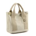 thumbnail image 4 of Women‘s Canvas Tote Bag Canvas Handbag with Multi Inner Pockets Zipper Closure with a Pendant Solid Color, 4 of 5
