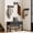Charcoal Grey + Black, variant on Hall Tree with Bench and Shoe Storage, Entryway Bench with Coat Rack, 4-in-1 Coat Rack Shoe Bench, Multifunctional, for Front Door, Hallway, Foyer, Charcoal Grey and Black