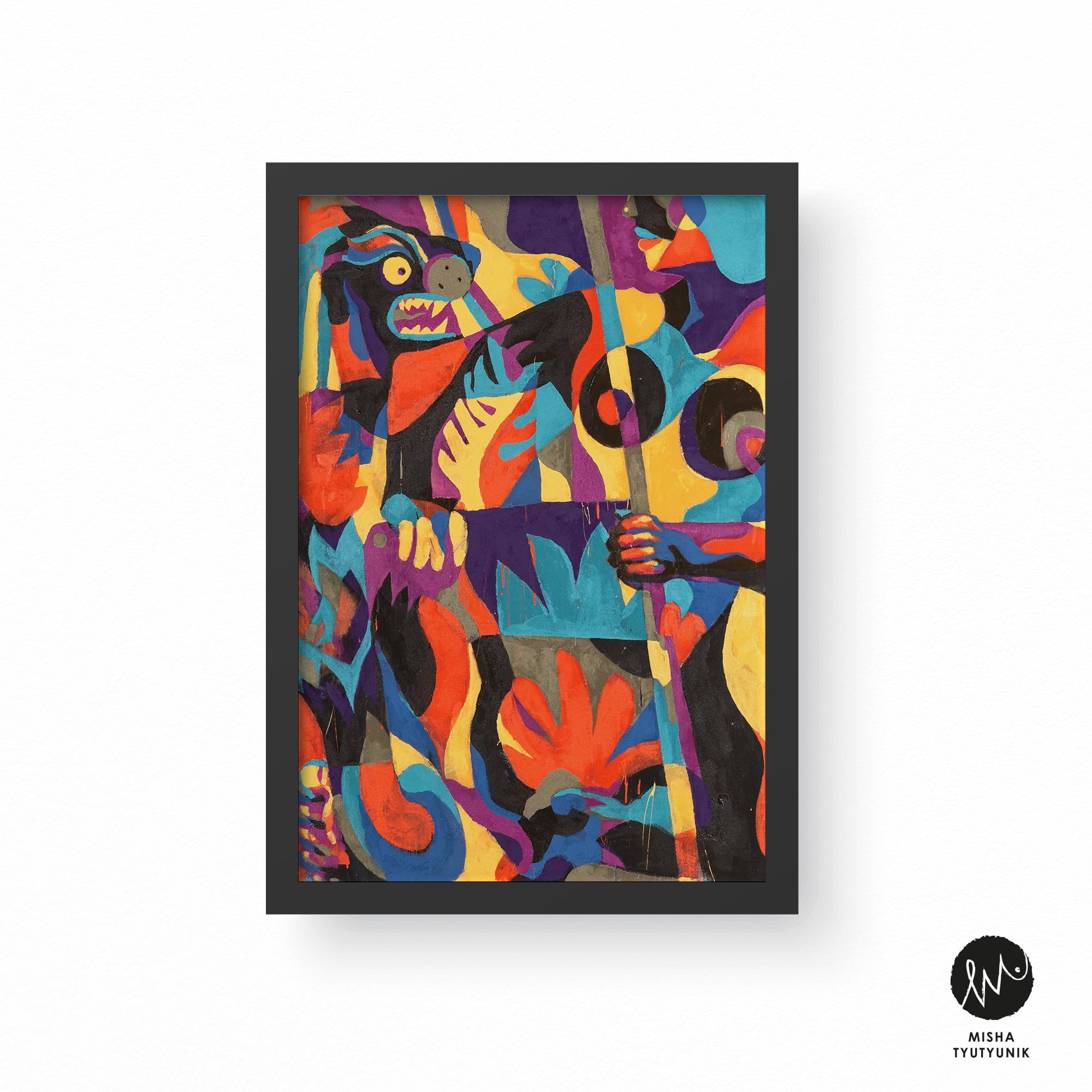 Well Woven x Misha Tyutyunik Sunday Jungle There Will Be Blood Multi 2' x 3' Area Rug