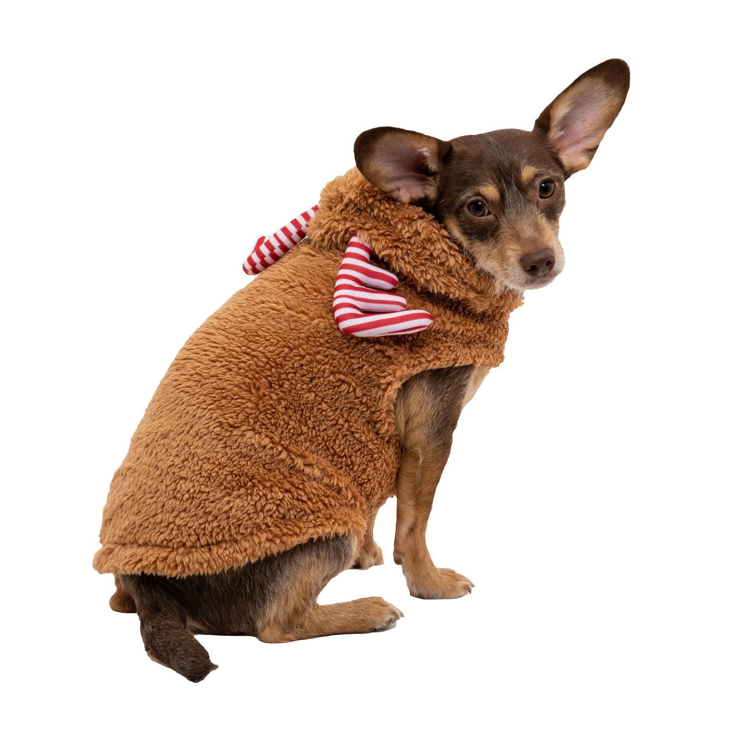 Vibrant Life Holiday Tan Deer Pet Hoodie - Dog and Cat Hoodie