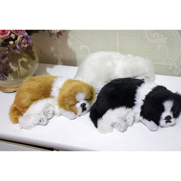 Perro De Peluche Súper Realista Negro De 27 Cm – Suave Y Tierno, Perfecto Como Accesorio De Fotografía Y Regalo Para Niños