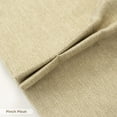 thumbnail image 3 of DriftAway Pinch Pleat Valance for Kitchen Window Blackout Faux Linen Textured Solid Beige Valance for Living Room 16 Inch Farmhouse Window Treatment Back Tab 52x16 Beige, 3 of 8