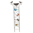 thumbnail image 2 of Baño de Pájaros de Metal Zulema con Enrejado de Plantas Mariposa, 2 of 8