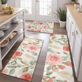 thumbnail image 2 of Pioneer Flower Floral Print Pattern Kitchen Rugs Sets Of 3,Kitchen Runner Rugs Non Skid Washable,Decorative Kitchen Floor Mats for Kitchen,Sink,Laundry,17"x30"+ 17"x47" + 17"x59", 2 of 6