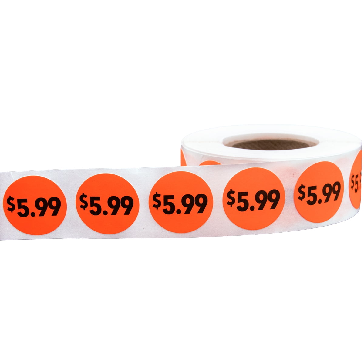 1000 Labels 1.5 Round Yellow $9.99 Pricing Price Point Retail Stickers 1  Roll