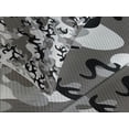 thumbnail image 4 of Ambesonne Camouflage Quilted Bedspread Set 3 Pcs, Camouflage Concept, King Size, Black Grey Grey, 4 of 5