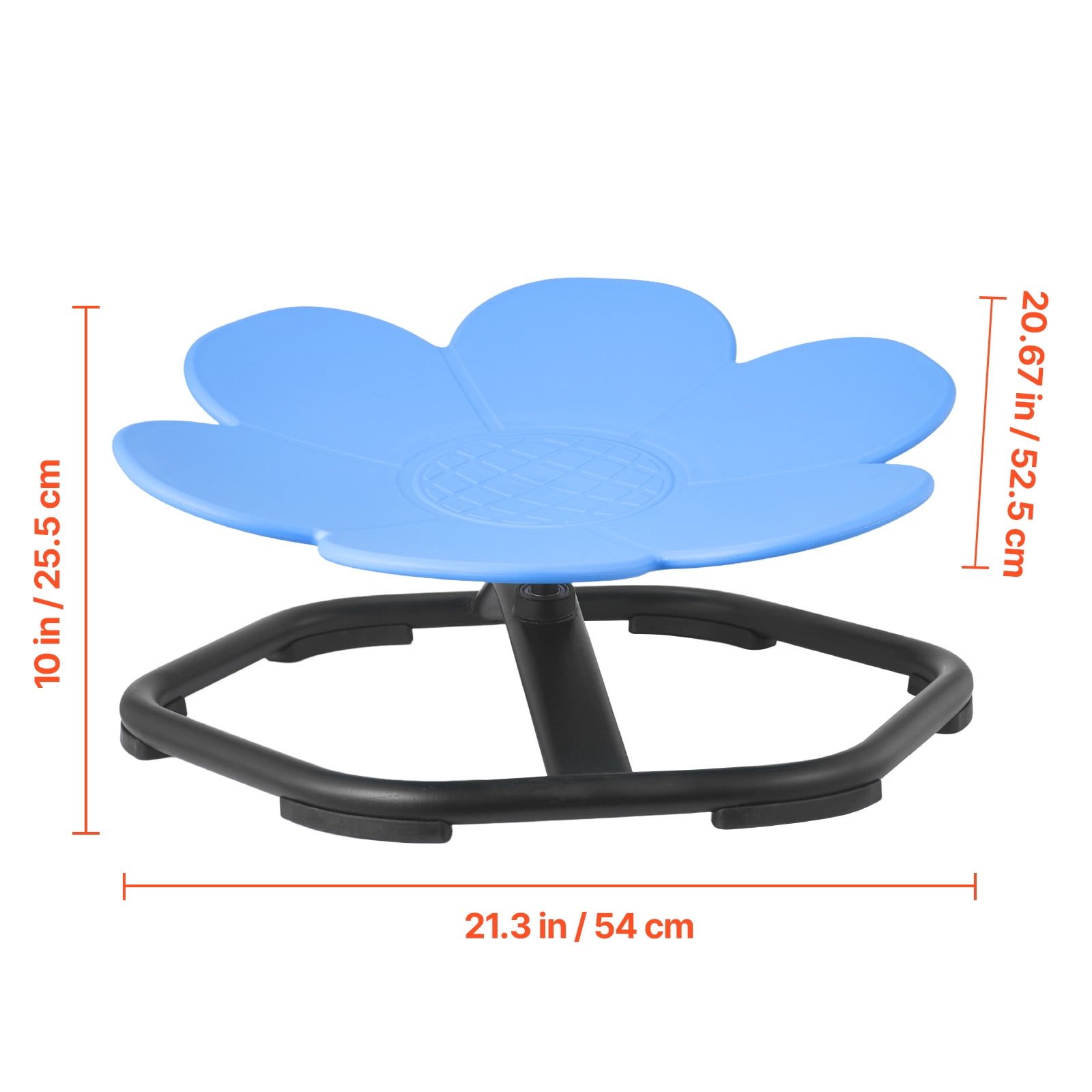 KFFKFF Kids Rotating Chair, 220 lbs Weight Limit, Flower-Shaped Sensory Spinning Seat, Designed for Children with Sensory Needs, Stable Non-Slip Metal Base, Toddler Spin and Sit Chair