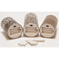 thumbnail image 4 of Mark Feldstein & Associates Wild Leopard Animal Print Flameless LED Glass Pillar Candles, Set of 3, 6 Inch, 4 of 4