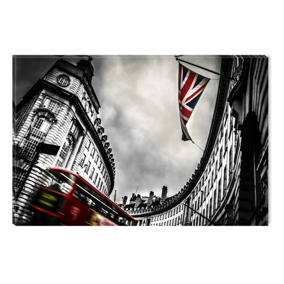 Startonight Canvas Wall Art Black and White Abstract Brexit, Dual View Surprise Artwork Modern Framed Ready to Hang Wall Art 100% Original Art Painting 23.62 X 35.43 inch
