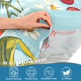 thumbnail image 5 of Yayeee Kitchen Curtains Tier Set of 2 Light Filtering 57"x24" Over Sink Window Panels, Blue Tomatoes, 5 of 7