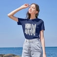 thumbnail image 4 of KimSoong Women Patriotic Shirts American Flag Shirt 4th of July Tshirt Graphic Tees Casual Short Sleeve Tee Top, 4 of 5