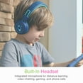 thumbnail image 3 of MEE audio KidJamz KJ55BT Bluetooth Wireless Safe Listening Kids Headphones with LED Lights and Volume-Limiting Technology for Boys and Girls / Students / School / Library / Classroom (Blue), 3 of 14
