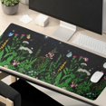 thumbnail image 6 of Large Mouse Pad 31.5x11.8 Inches XL Extended Gaming Mousepad Green Floral Desk Mat for Desktop, Botanical Computer Keyboard Mouse Mat Non-Slip Base Desk Pad for Home Game Office Work, 6 of 6