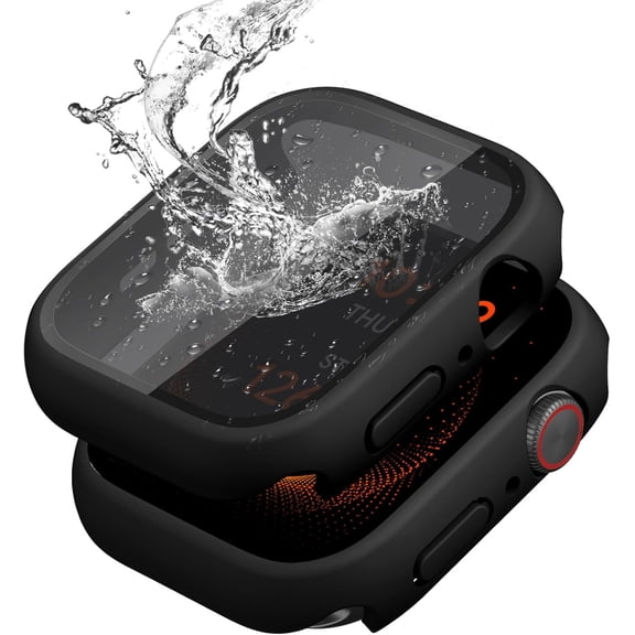 Comvin for Apple Watch Screen Protector 44mm 46mm 40mm, Fully Waterproof Privacy Case for Apple Watch SE 3/SE 2/SE/Series 11/10/6/5/4, 2 Pack