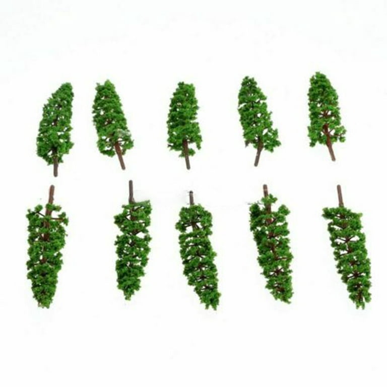 20pcs/set 4/5/7/9cm Mini Pine Trees Plastic Model Green Plants 1.57-3.54  DIY Train Landscape Fairy Garden Realistic Bush Craft - AliExpress
